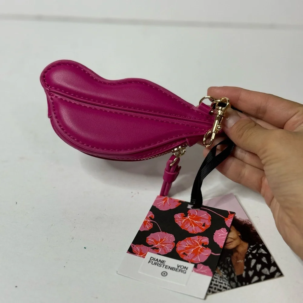 Diane Von Furstenberg x Target Pink Lips Coin Pouch DVF